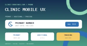 スマホで見やすいクリニックサイトの条件｜ファーストビュー・電話・予約ボタン・診療時間表の設計